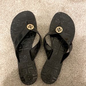 Tory Burch black jelly sandals 7